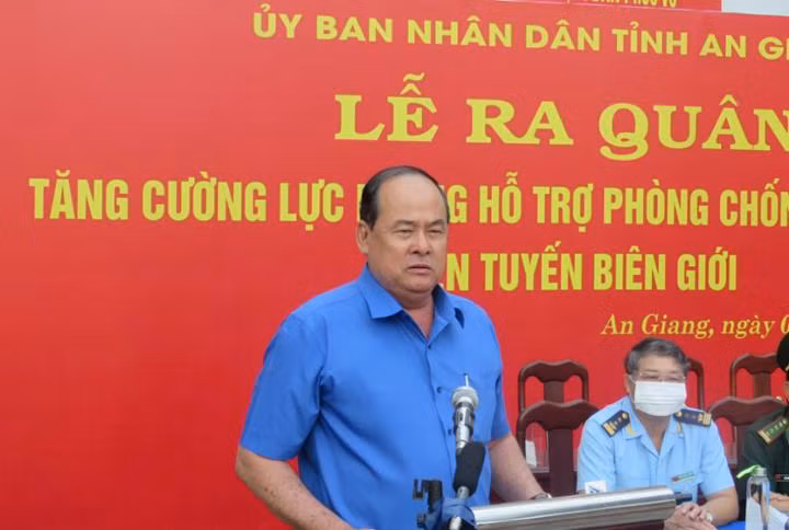 Ông Nguyễn Thanh Bình, Chủ tịch UBND tỉnh phát biểu chỉ đạo (ảnh CTTĐT An Giang Cung cấp).