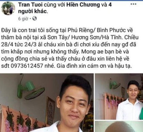 Nam thanh niên trở về với nhiều uẩn khúc sau 10 ngày mất tích bí ẩn