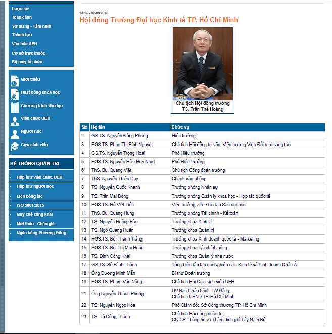 Trường Đại học Kinh tế TPHCM miễn nhiệm ông Tề Trí Dũng khỏi Hội đồng trường - ảnh 1