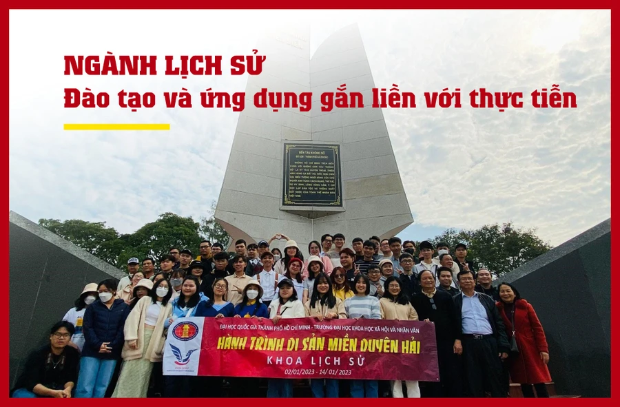 Sinh viên ngành Lịch sử được quan tâm, tư vấn về ngành học - Ảnh: Đoàn - Hội Lịch sử.