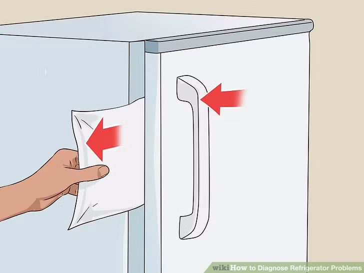 Bạn cần kiểm tra tủ lạnh để tránh thất thoát điện năng (hình wikihow)