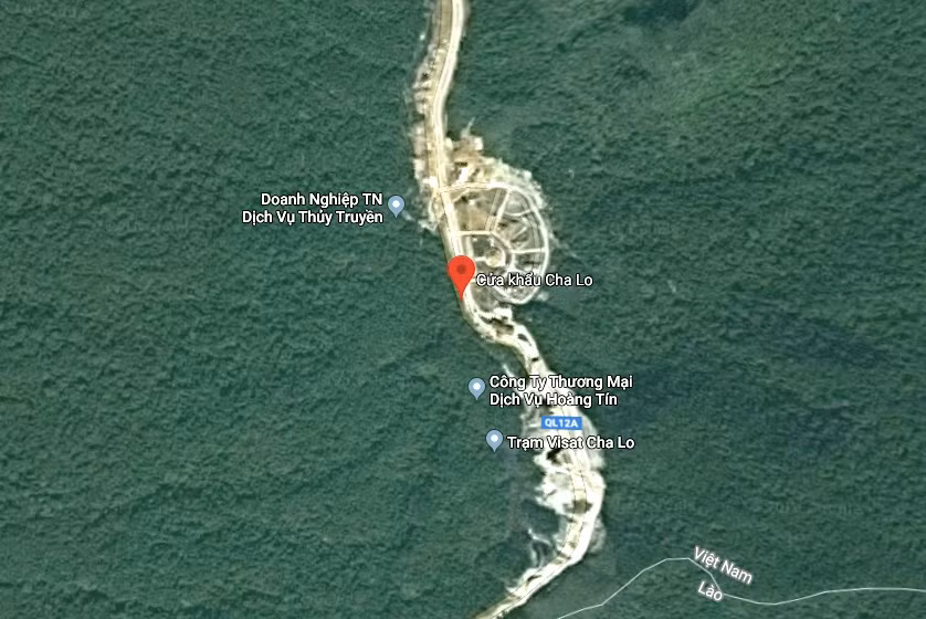 Cửa khẩu Quốc tế Cha Lo nơi xảy ra vụ tai nan làm một cán bộ biên phòng tử nạn