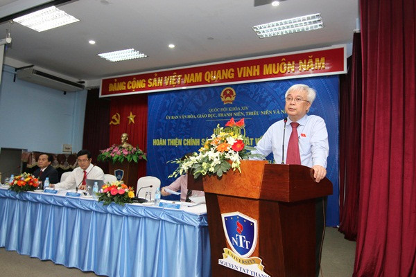 PGS.TS Phan Thanh Bình đánh giá cao những đóng góp trực diện của các đại biểu cho Dự thảo Luật GDĐH sửa đổi PGS.TS Phan Thanh Bình đánh giá cao những đóng góp trực diện của các đại biểu cho Dự thảo Luật GDĐH sửa đổi