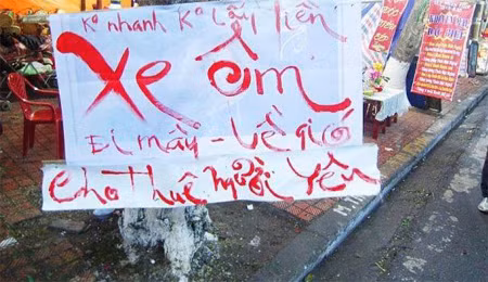 Chết mất thôi với chiêu PR của "thánh" xe ôm nước ta 