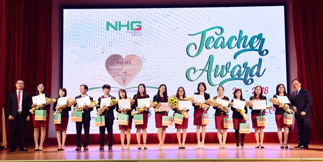 Các thầy cô giáo tiêu biểu tại lễ tri ân và vinh danh Teacher Award 2018 của Tập đoàn giáo dục Nguyễn Hoàng