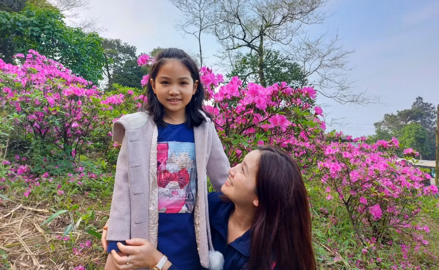 Thụy Phương trong một chuyến đi trước khi giãn cách vì Covid-19.