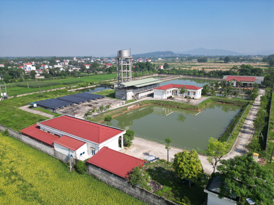 Nhà máy nước sạch Hoằng Xuân đang cung cấp cho gần 8.000 khách hàng của 10 xã thuộc huyện Hoằng Hoá. (Ảnh: BM).