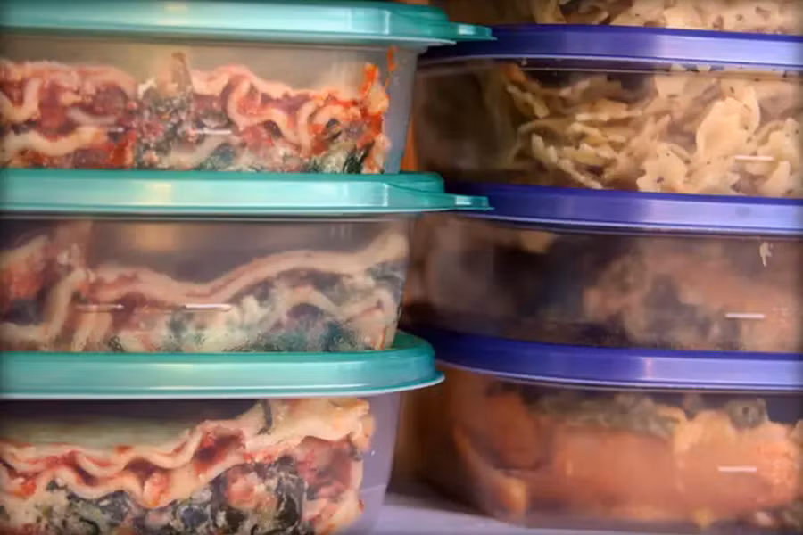 Bất kỳ thực phẩm nào được đựng trong chất liệu nhựa, đặc biệt là nhựa đã được cho vào lò vi sóng hoặc, đều có thể bị nhiễm hóa chất gây ung thư. (Ảnh: ITN)