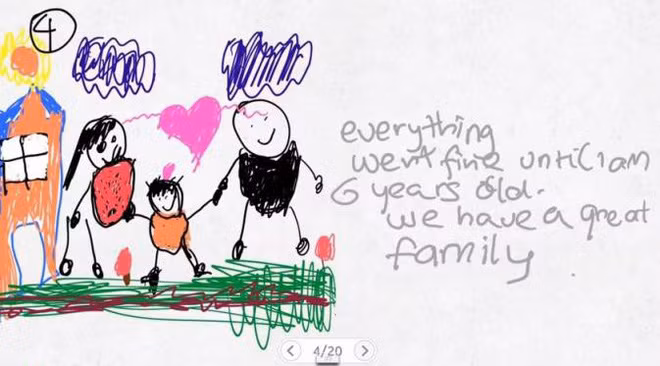 Xúc động nghẹn ngào trước bộ tranh nguệch ngoạc do cậu bé 6 tuổi vẽ lại toàn bộ quá trình li hôn của bố mẹ - Ảnh 4.