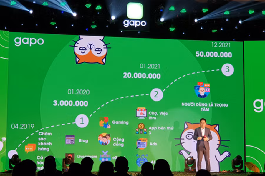 Buổi ra mắt MXH Gapo hôm 23/7