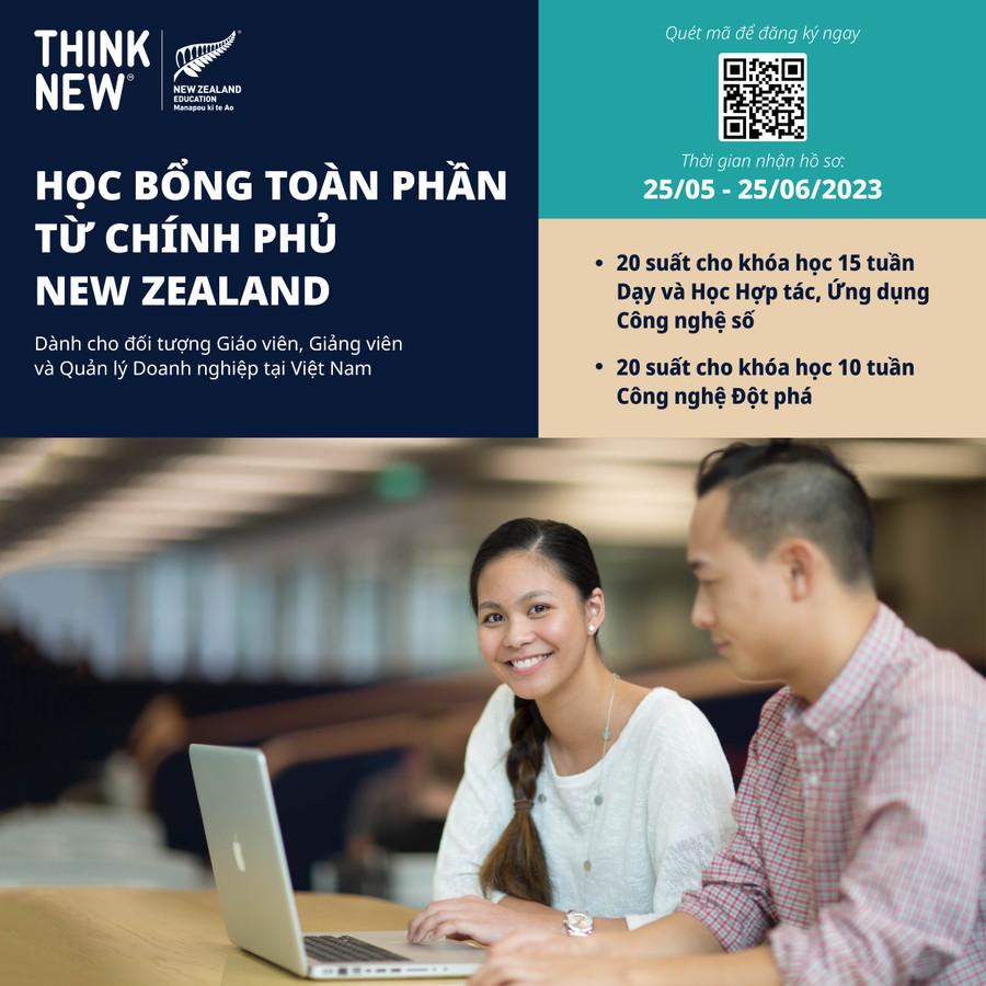 Education New Zealand công bố chính sách và số lượng học bổng toàn phần từ chính phủ New Zealand.