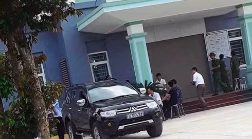 Trụ sở BHXH huyện Quỳnh Lưu, nơi xảy ra vụ án mạng.