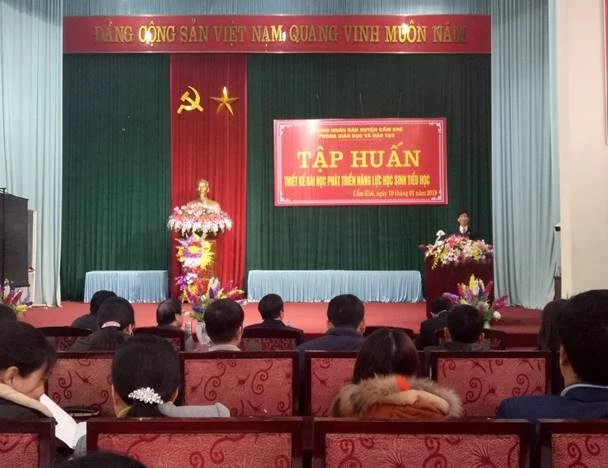 Quang cảnh buổi tập huấn