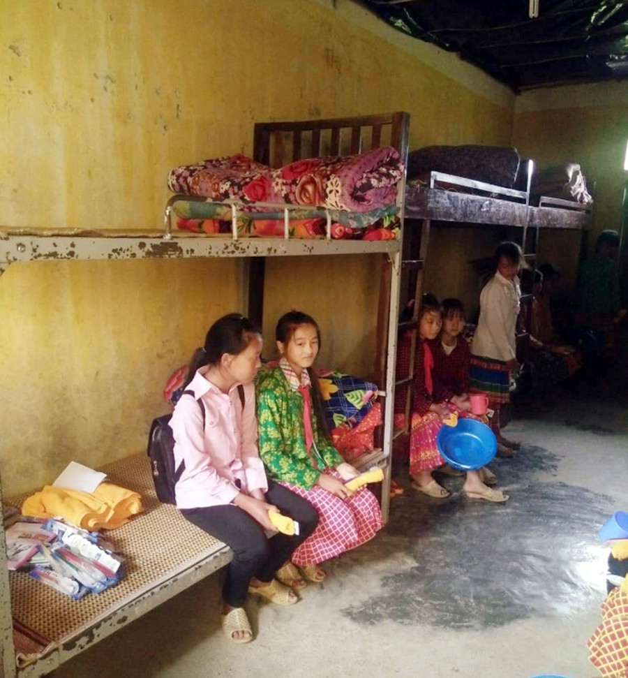 Khu nội trú của học sinh Trường PTDTBT THCS Lũng Cú, Đồng Văn, Hà Giang