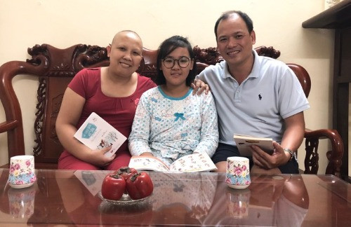 Gia đình hạnh phúc là điểm tựa tinh thần vững chắc của chị Cẩm Bào. Ảnh: Thùy An