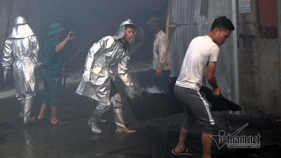 cháy nhà,cháy xưởng,cháy ở Hoài Đức,Hà Nội,hỏa hoạn