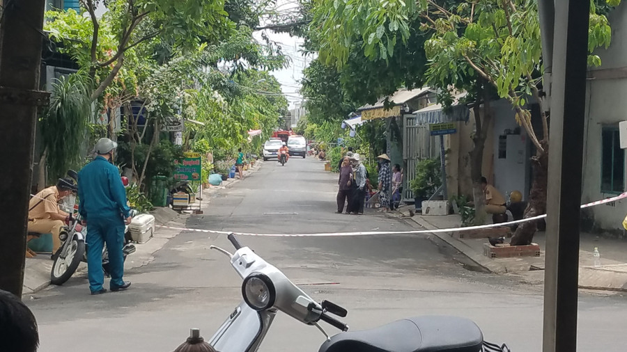 Hiện trường vụ cháy làm 1 người tử vong. Hiện trường vụ cháy làm 1 người tử vong.