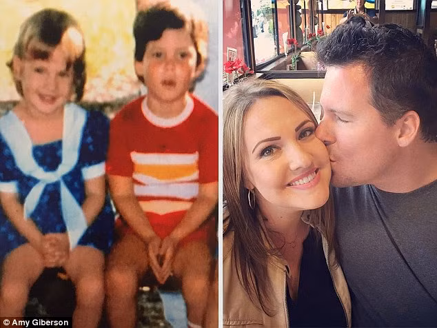 Cả hai như vỡ òa trong hạnh phúc khi biết người tình đầu tiên ngày bé lại đang đứng trước mặt mình, đang cùng mình trải qua những hạnh phúc của tình yêu đôi lứa hiện nay (Ảnh: dailymail)