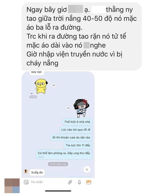 Chỉ vì chủ quan không nghe lời vợ dặn mà thanh niên phải vào viện truyền nước.