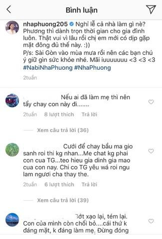 Nhã Phương bị fan đòi “tẩy chay” vì sinh con mà không dám nhận ảnh 3 Bình luận cực gay gắt, kêu gọi tẩy chay Nhã Phương của antifans