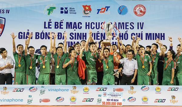 Đội bóng đá sinh viên TDTU giữ vững ngôi vô địch tại Giải bóng đá sinh viên toàn Thành