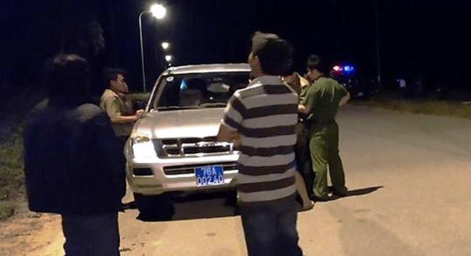 Hiện trường xảy ra vụ án Việt kiều Canada bị tạt a xít /// ẢNH: HIỂN CỪ