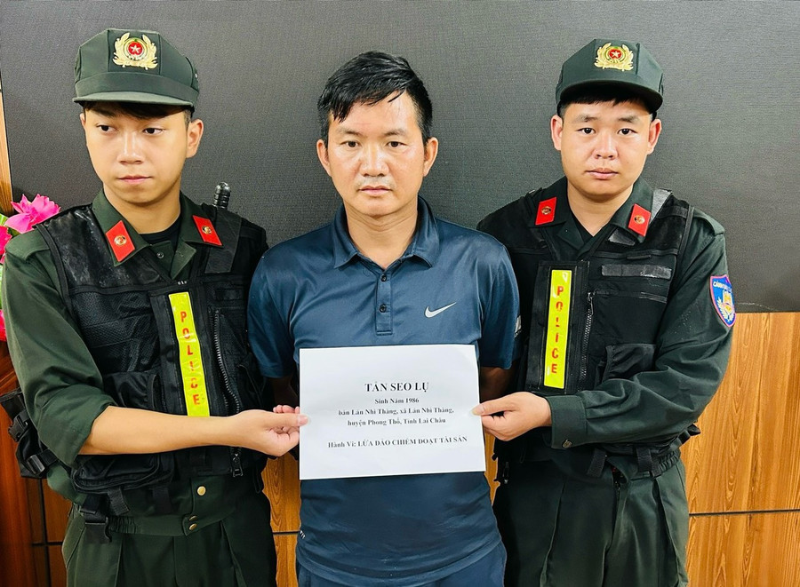Đối tượng Tẩn Seo Lụ bị bắt giữ.
