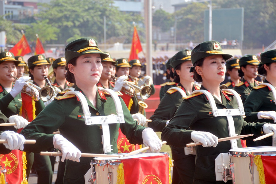 Khối nữ Quân nhạc. Khối nữ Quân nhạc.