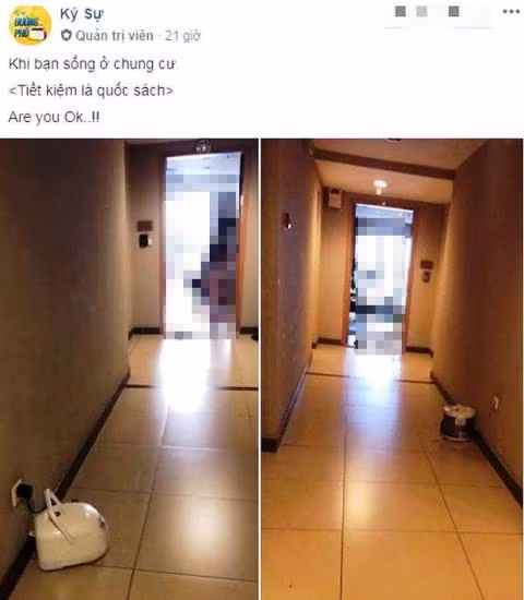 Nguoi dan cam com o hanh lang chung cu: Thanh minh