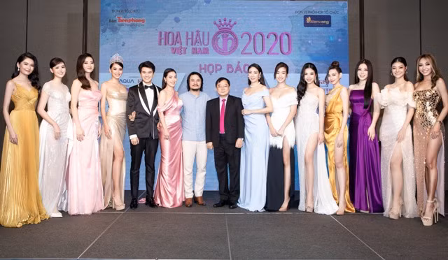 Họp báo cuộc thi Hoa hậu Việt Nam 2020.