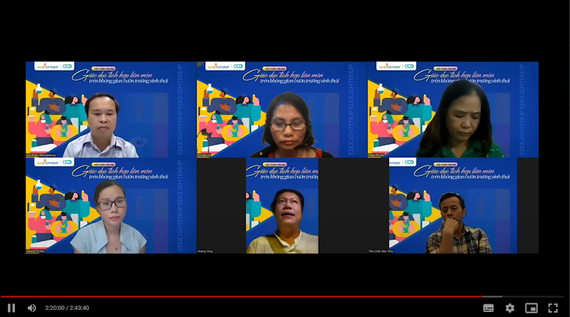 Các đại biểu tham dự hội thảo online.