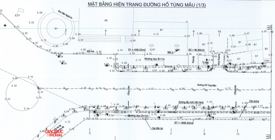 Bản vẽ thiết kế dự án nâng cấp cải tạo đường Hồ Tùng Mậu đoạn từ ngã 5 bưu điện đến cầu Nại và đoạn từ đường Vương Thúc Mậu đến đường Trường Thi.