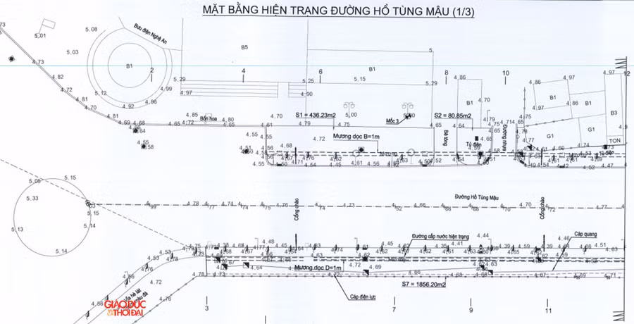 Bản vẽ thiết kế dự án nâng cấp cải tạo đường Hồ Tùng Mậu đoạn từ ngã 5 bưu điện đến cầu Nại và đoạn từ đường Vương Thúc Mậu đến đường Trường Thi.