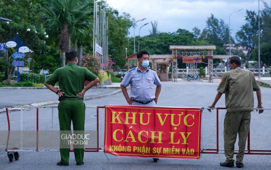 Hình ảnh tại khu vực phong toả Khách sạn Ninh Kiều Riverside