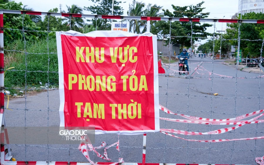 khu vực phong toả tạm thời phường Hưng Lợi (quận Cái Răng).