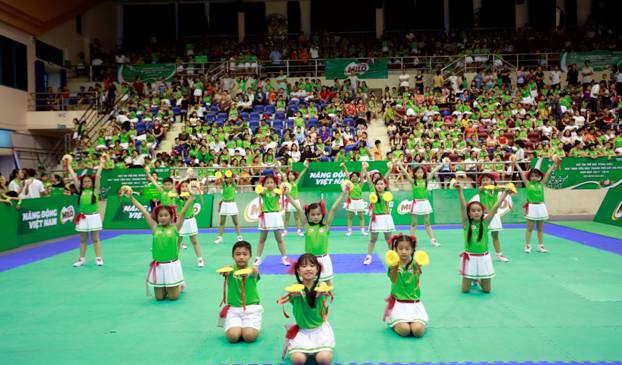 Mục tiêu của hội thi nhằm giúp các em học sinh nâng cao tầm vóc và yêu thích môn thể dục trong trường học