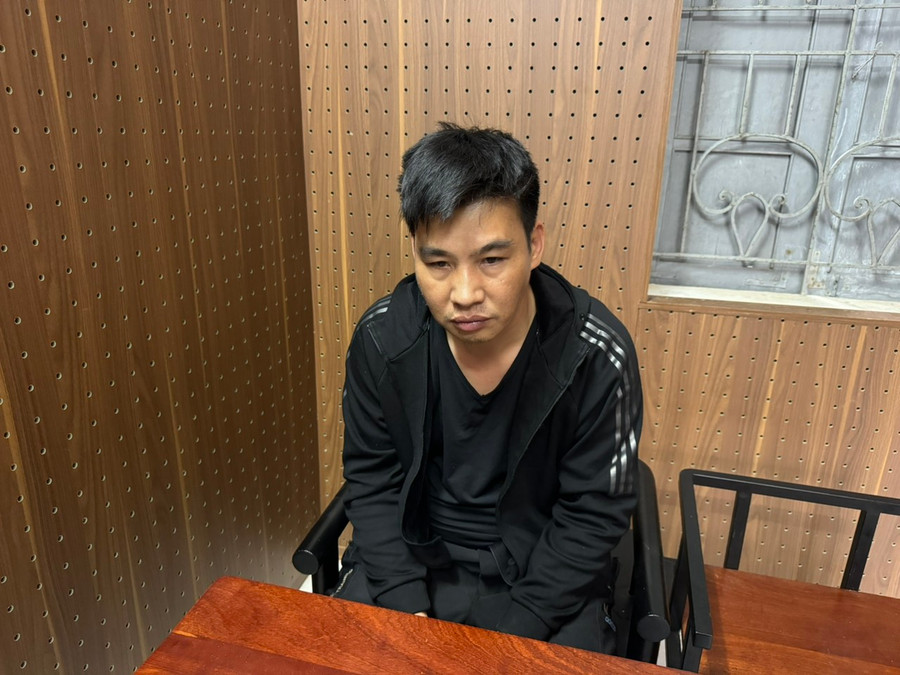 Nguyễn Tuấn Anh tại cơ quan Công an.