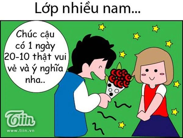 Sự khác biệt giữa lớp có một và nhiều con trai