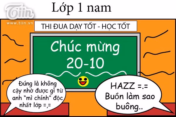 Cuối giờ bạn nam vẽ lên bảng chúc mừng. 3