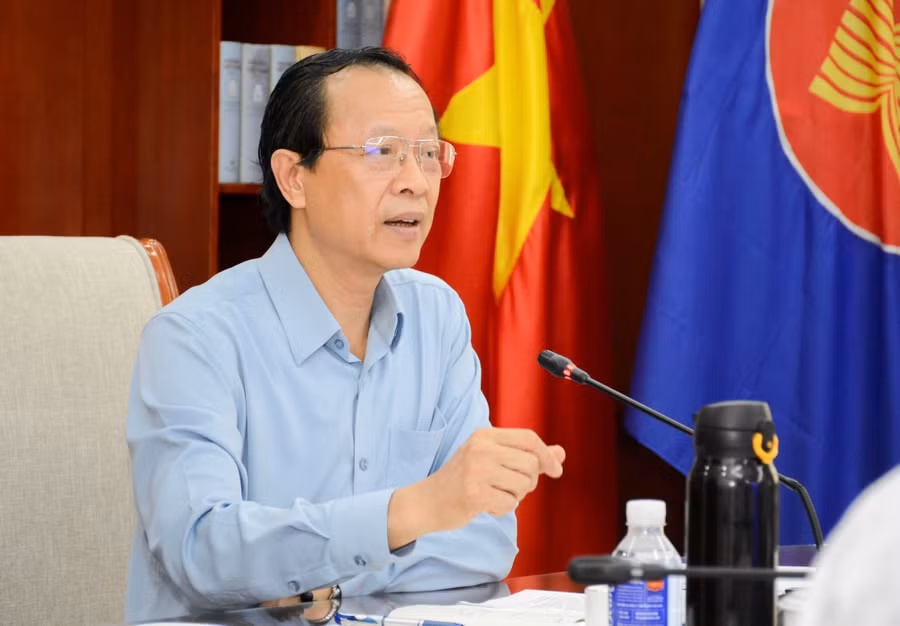 Thứ trưởng Phạm Ngọc Thưởng phát biểu kết luận hội nghị.