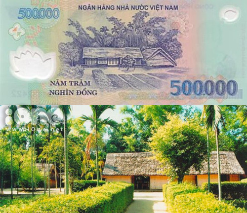 Nhà tranh 5 gian quê Bác Hồ ở Làng Sen, Nam Đàn, Nghệ An. nhung-dia-danh-in-tren-tien-viet-khong-phai-ai-cung-biet-10