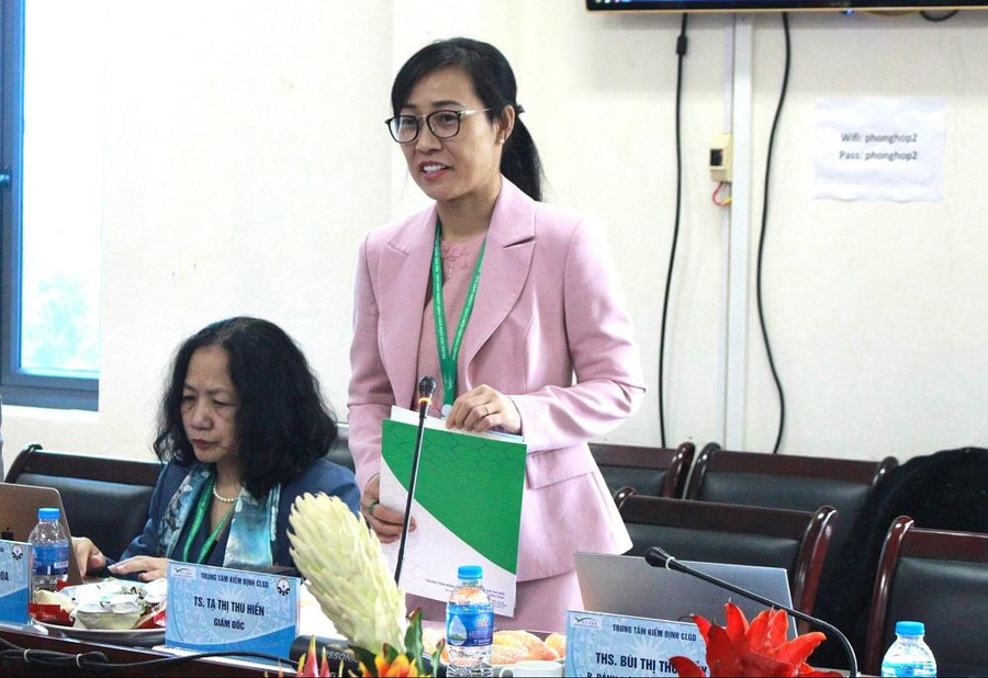 TS.Tạ Thị Thu Hiền - Giám đốc Trung tâm Kiểm định chất lượng giáo dục – Đại học Quốc gia Hà Nội