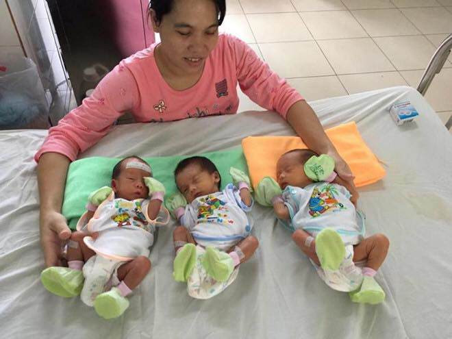 Mẹ 8X mang thai 3 tự nhiên, 3 em bé chào đời theo cách rất “đặc biệt” ảnh 1 me 8x mang tam thai tu nhien, 3 em be chao doi theo cach rat “dac biet” - 1
