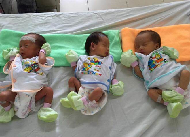 Mẹ 8X mang thai 3 tự nhiên, 3 em bé chào đời theo cách rất “đặc biệt” ảnh 2 me 8x mang tam thai tu nhien, 3 em be chao doi theo cach rat “dac biet” - 3