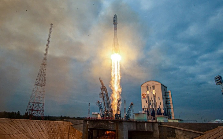 Tên lửa Soyuz 2.1b mang tàu thăm dò Luna-25 được phóng vào vũ trụ ngày 11/8