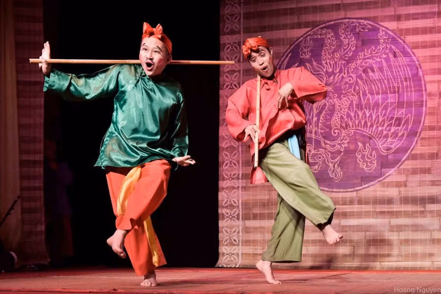 Workshop "Chill cùng chèo - Đánh thức chú hề trong bạn" được tổ chức tại Đào Nguyên Các, Hà Nội.