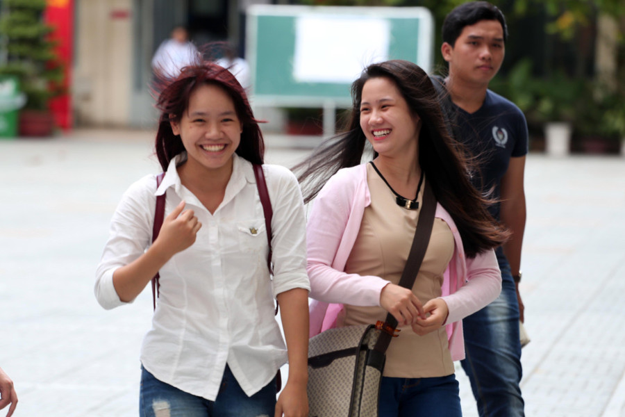 Niềm vui sau giờ thi