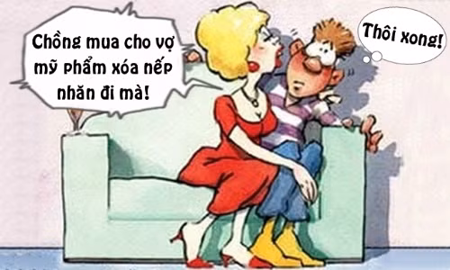 Chồng già vì vợ dùng mỹ phẩm 