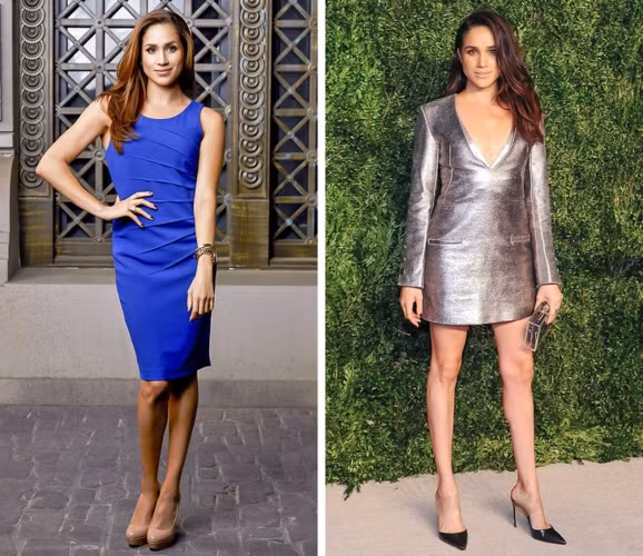 Lưng thẳng, thoải mái và cằm song song với sàn là những tiểu tiết nhưng vô cùng quan trọng, mang lại cho hai nàng dâu Hoàng gia vẻ ngoài tự tin, thanh lịch.