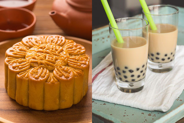 Bánh trung thu có thành phần carbohydrate và chất béo cao hơn trà sữa. Ảnh: KL, MHM